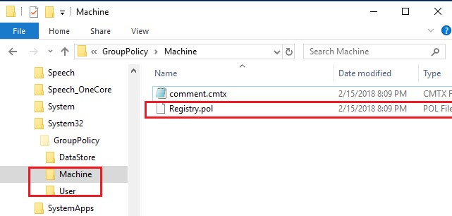 Сброс настроек локальной групповой политики в Windows